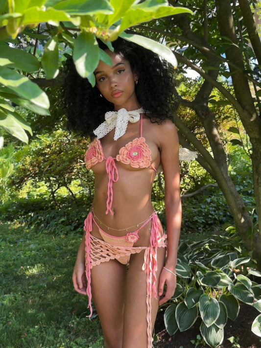 Dahlia Bottoms - Peach Sorbet (made to order)