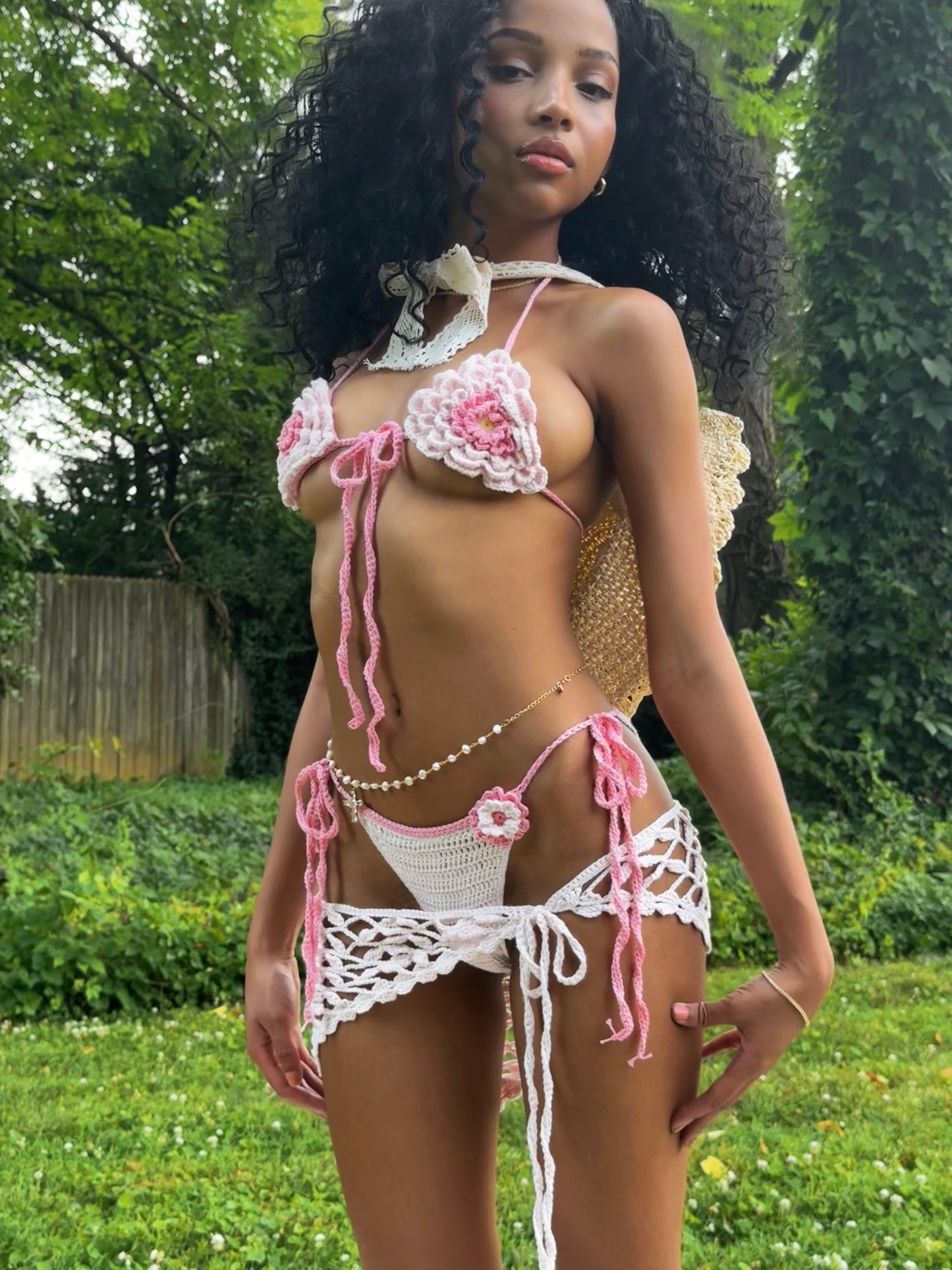 Dahlia Top - Pink Petal (made to order)