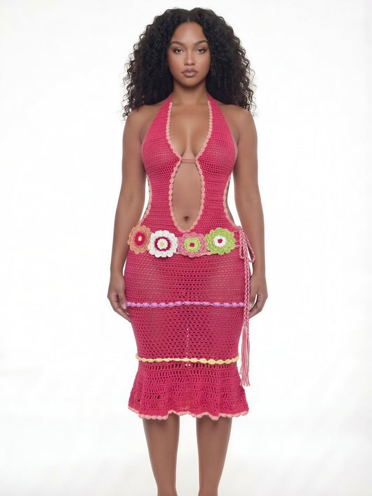 Palma Dress - Dragonfruit